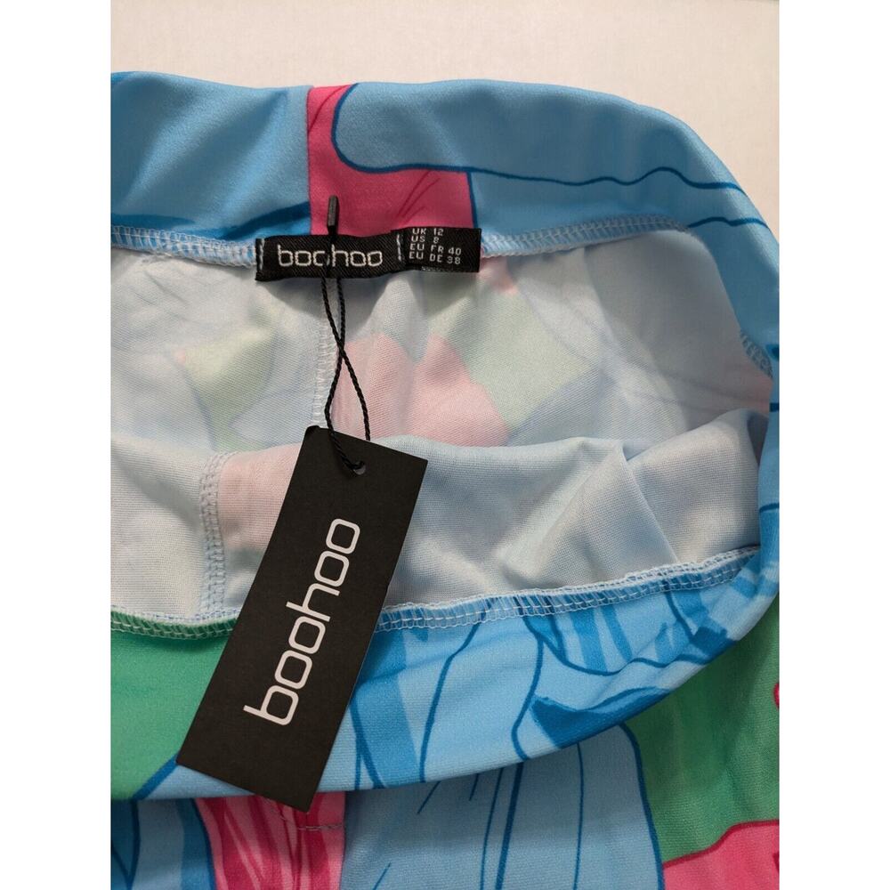 Boohoo Top Women's Size 8 One Sided Swim Beach Boho Summer Ruffle Crop 3 Pcs Lot - Picture 14 of 16